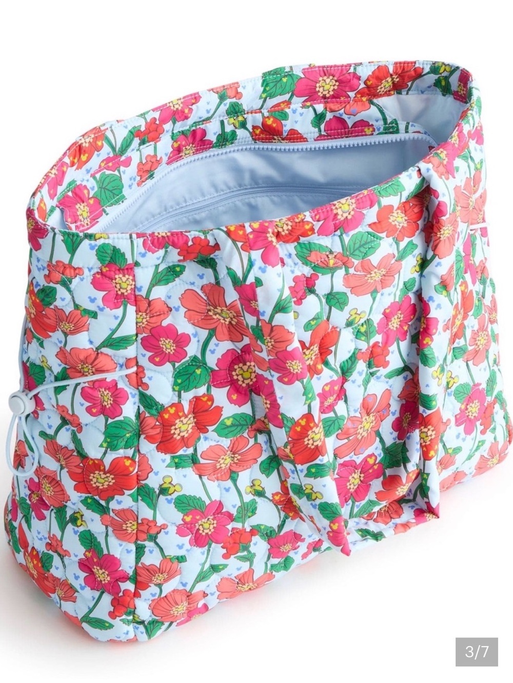 Mickey Meadow Floral Quilted Tote Bag Vera Bradley